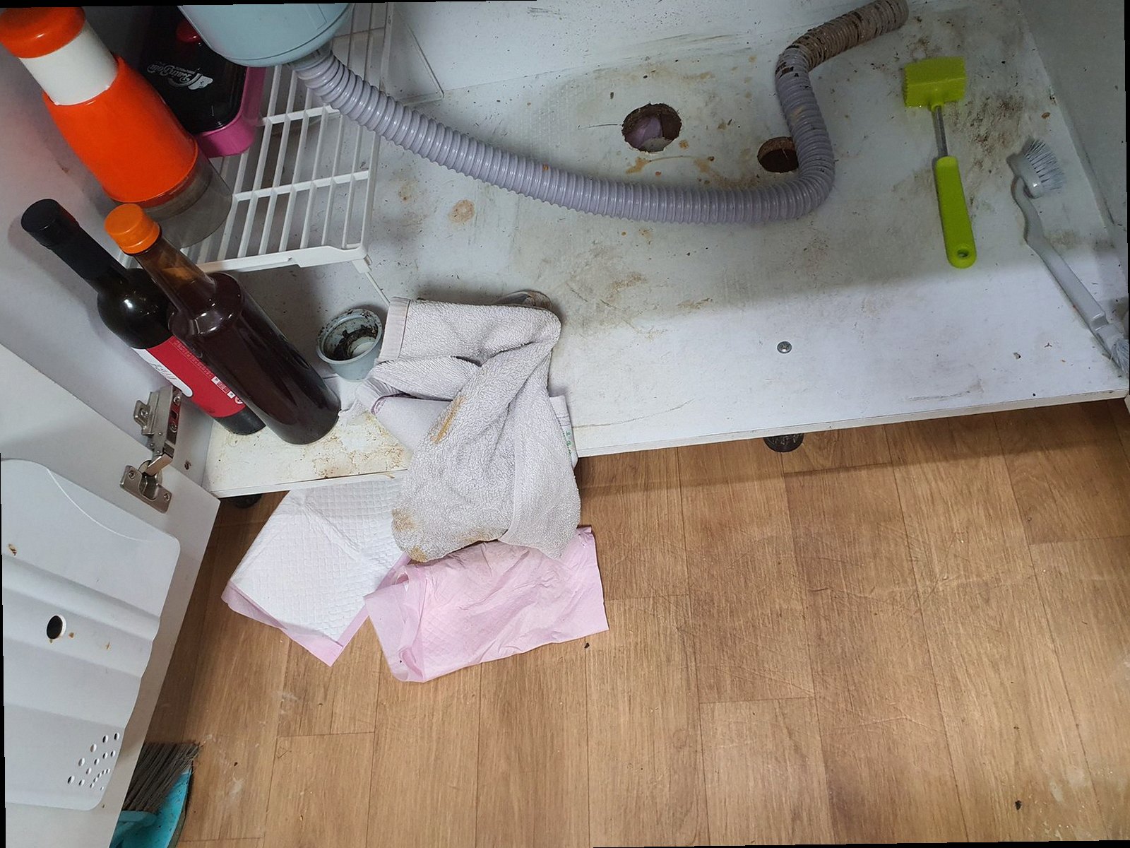 노원구 하수구막힘 배수 상태와 배관 점검 과정을 확인하는 현장 이미지